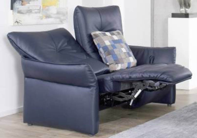 Leather 2 Seater Power Recliner Sofas	