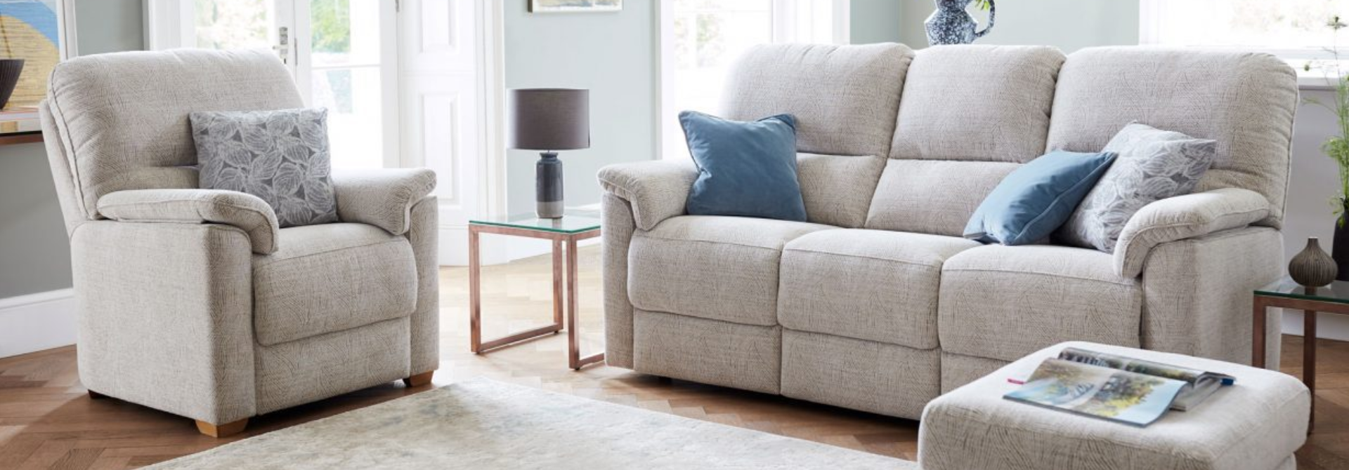 G Plan Fabric Armchairs