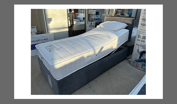 Single Adjustable Bed With Selection Of Mattresses