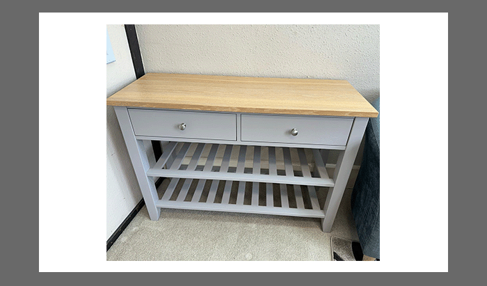 Painted Oak Console Table