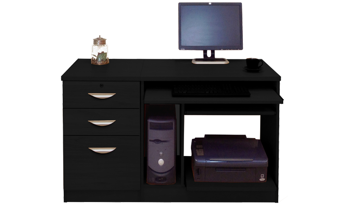 R White Home Office Black Havana