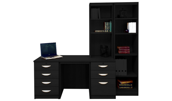 R White Home Office Black Havana