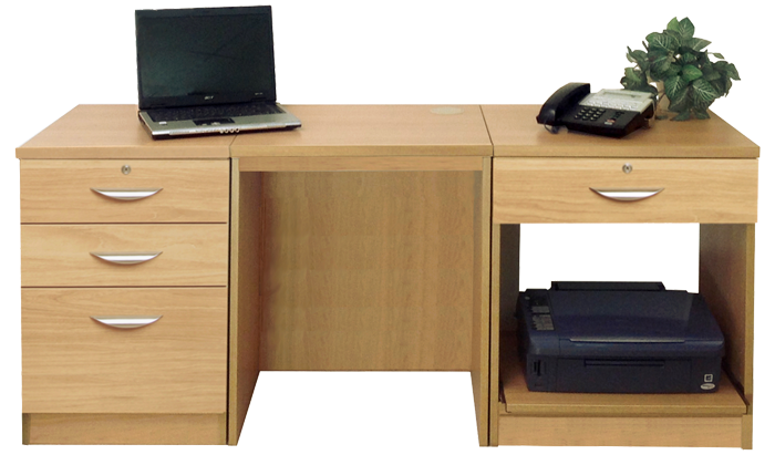 R White Home Office Classic Oak