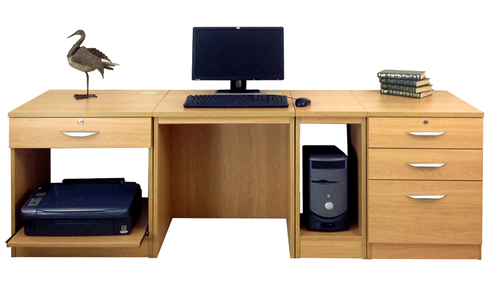 R White Home Office Classic Oak