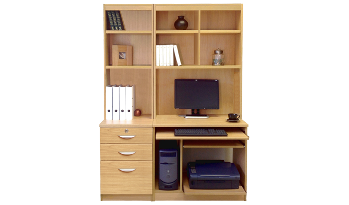 R White Home Office Classic Oak