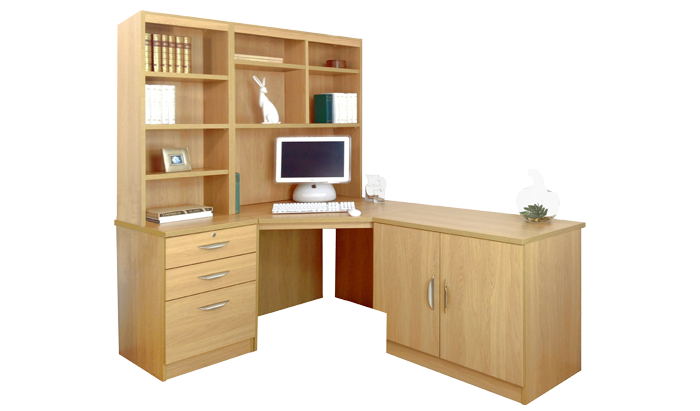 R White Home Office Classic Oak