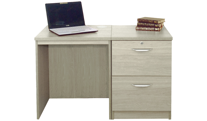 Home Office Grey Nebraska Desk Set 04 in Grey Nebraska Finish
