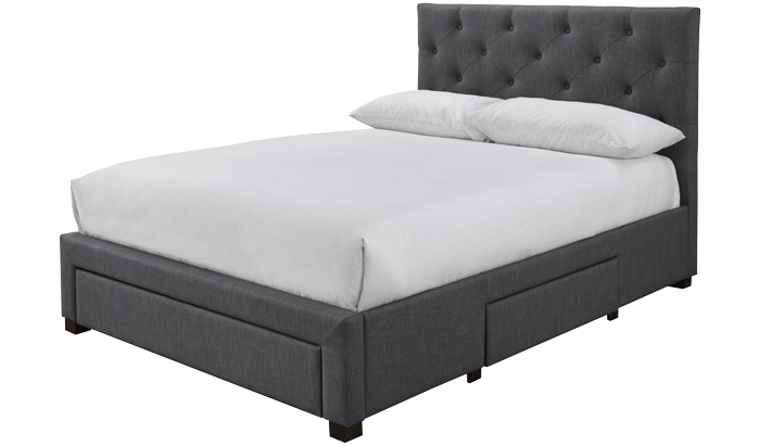 Monet grey fabric shop bed frame