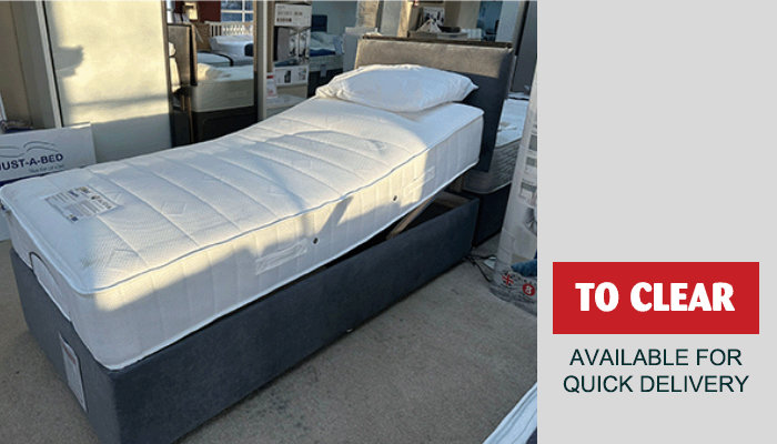 Single Adjustable Bed With Selection Of Mattresses