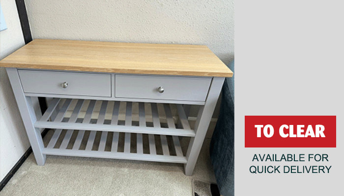 Painted Oak Console Table