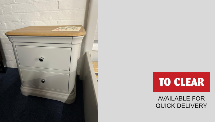 2 Drawer Bedside Table