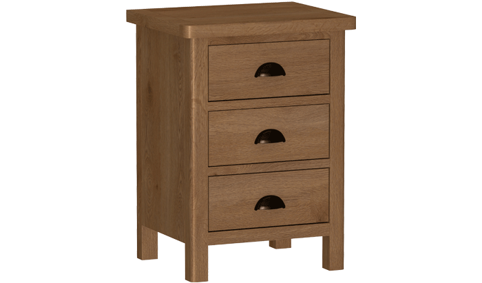 Rio 3 Drawer Bedside